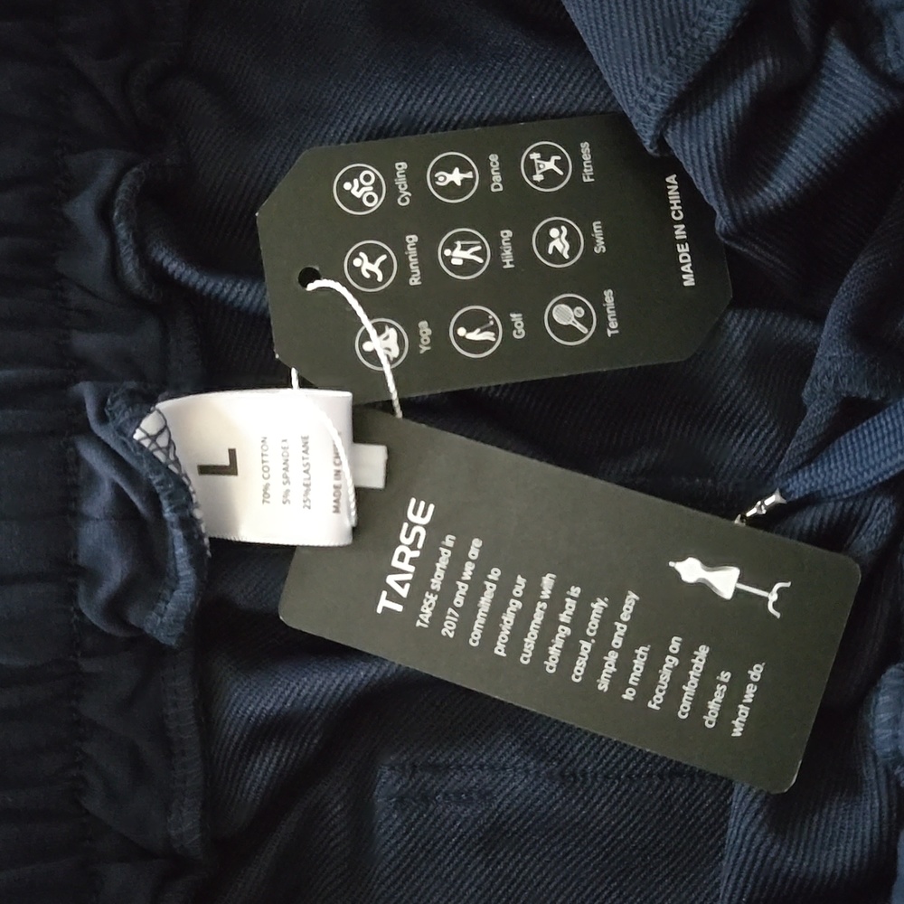 Women's Tarse Brand Navy Shorts Size L - Picture 3 of 3